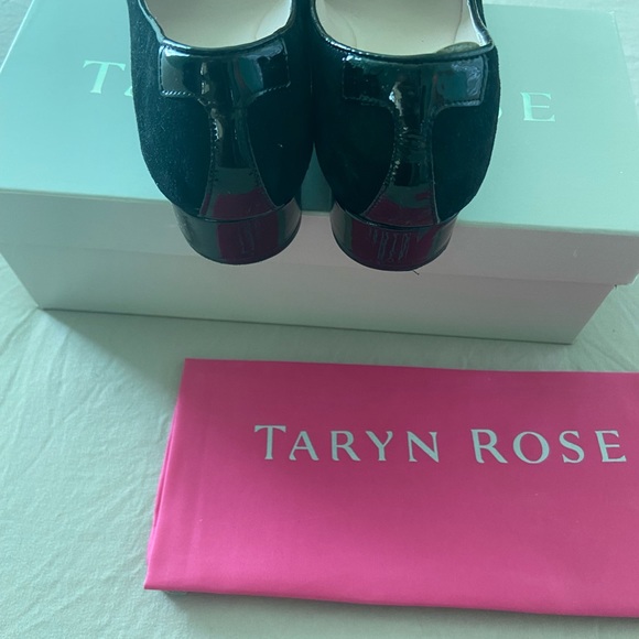 Taryn Rose patent and suede ballet flats - Picture 4 of 5